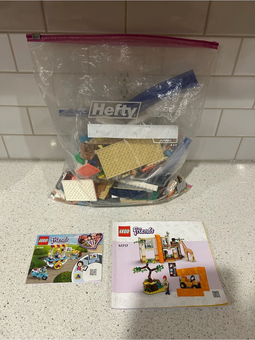 Miscellaneous LEGO Set Parts - with a few manuals